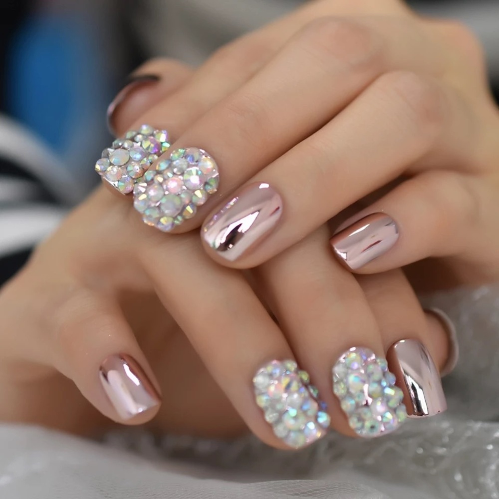 “Icy Girl” Press On Nails